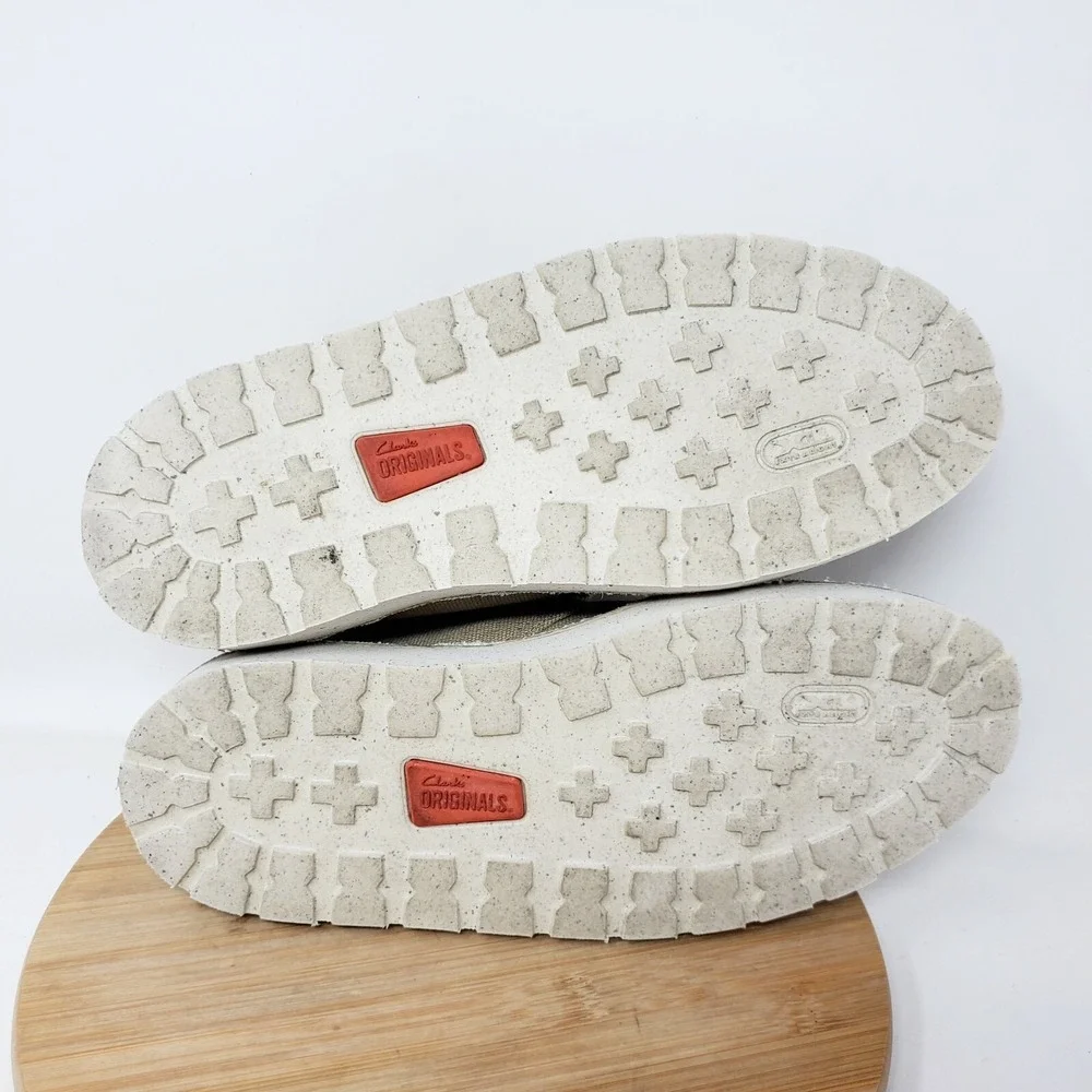 Clarks Originals Desert Boots Womens 8 Aerial Canvas Extra‎ Light Ankle Shoes